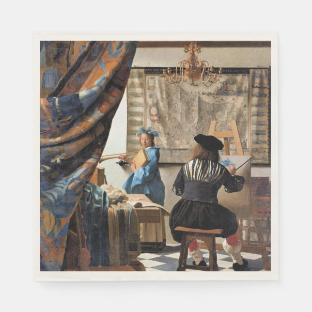 Vermeer - Målerikonsten Pappersservett (Framsidan)