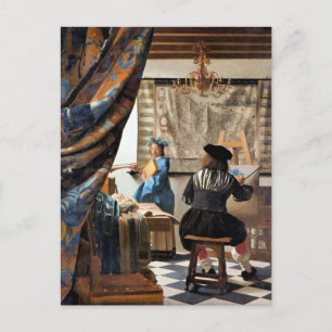 Vermeer - Målerikonsten Vykort
