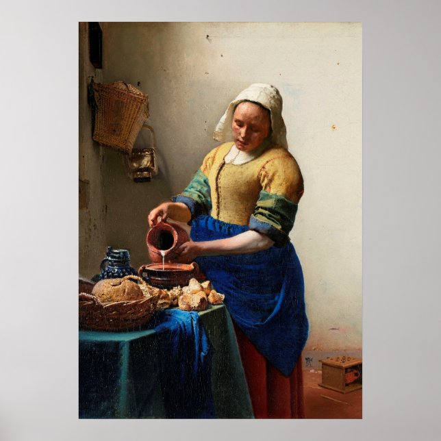 Vermeer - Milkmaid Poster (Framsidan)