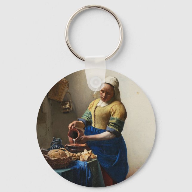 Vermeer Nyckelringen Milkmaid Nyckelring (Framsida)