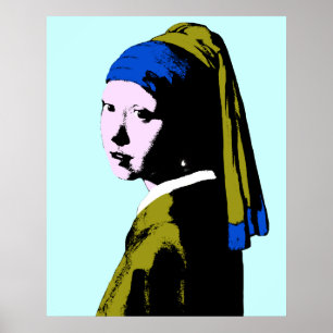 Vermeer' Pearl Earring ala Poster
