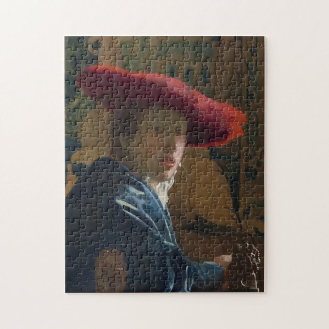 Vermeer Red Hat Pussel (Vertikal)