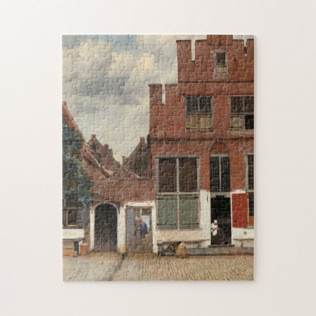 Vermeer, The Little Street - Fine Art Pussel (Vertikal)