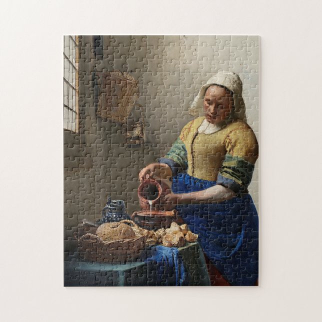 Vermeer, The Milkmaid - Dutch Fine Art Pussel (Vertikal)