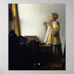 Vermeer - Unga kvinnor med pepparklace 1665 Poster