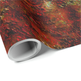 Vermelho forte esfolado sobre o cinza áspero presentpapper