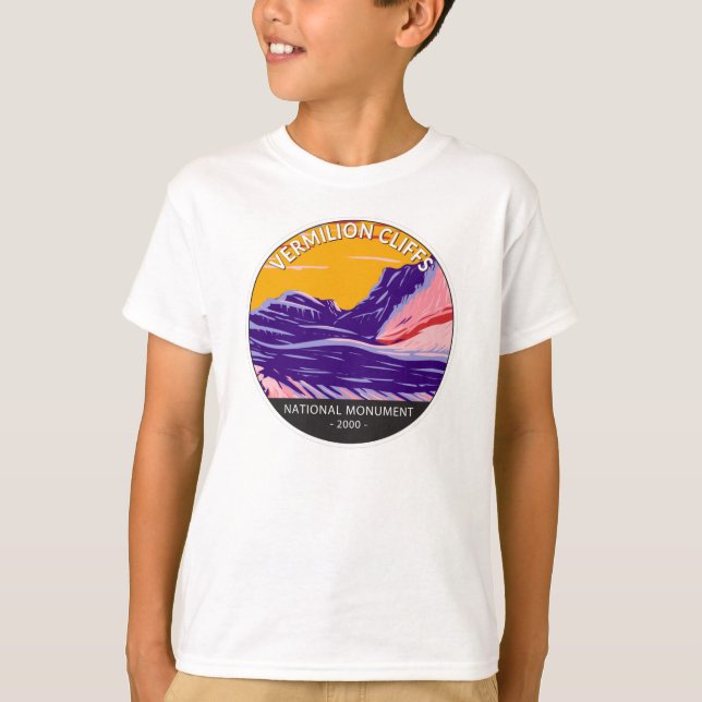 Vermilion Cliffs National Monument White Pocket  T Shirt (Framsida)