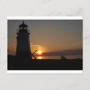 Vermilion Light House Vykort