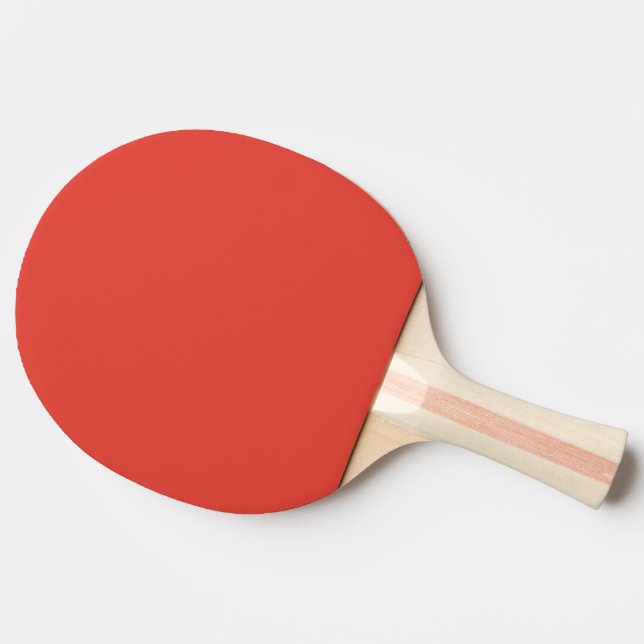 Vermilion Red Autumn Fall Season Solid Färg Pingisracket (Sidan)
