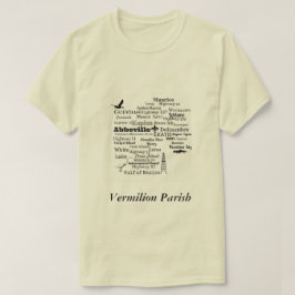 Vermilion skjorta för för församlingLouisiana T Shirt