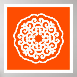 Vermiljon Asian Moods Mandalla Poster