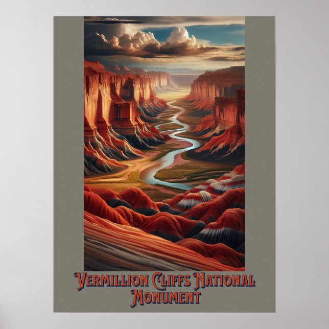 Vermiljon Cliffs National Monument Poster (Framsidan)