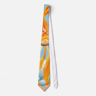 Vermiljon guldfisk i Pastel Bubble Vatten Slips
