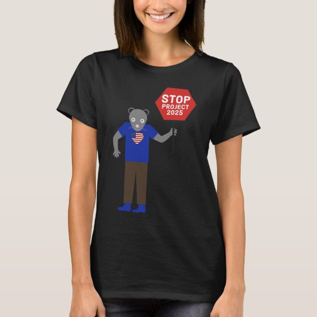 "vermin"-aktivist Stoppa Project 2025. T Shirt (Framsida)