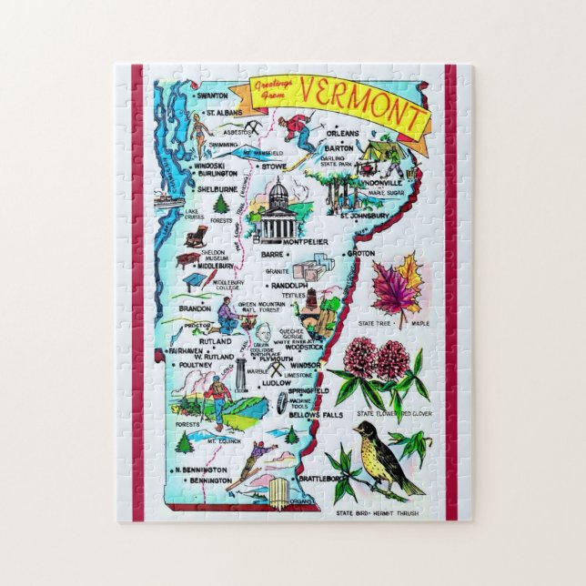 Vermont 11x14 Pussel (Vertikal)