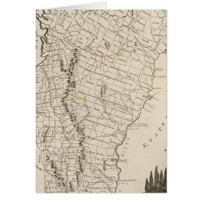 Vermont 4 hälsningskort (Framsidan)