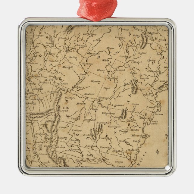 Vermont 5 julgransprydnad metall (Framsidan)