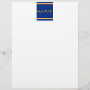 Vermont 8,5 tum x 11 tum Letterhead