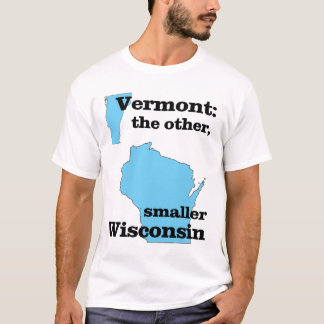Vermont: annat, mindre Wisconsin T Shirt