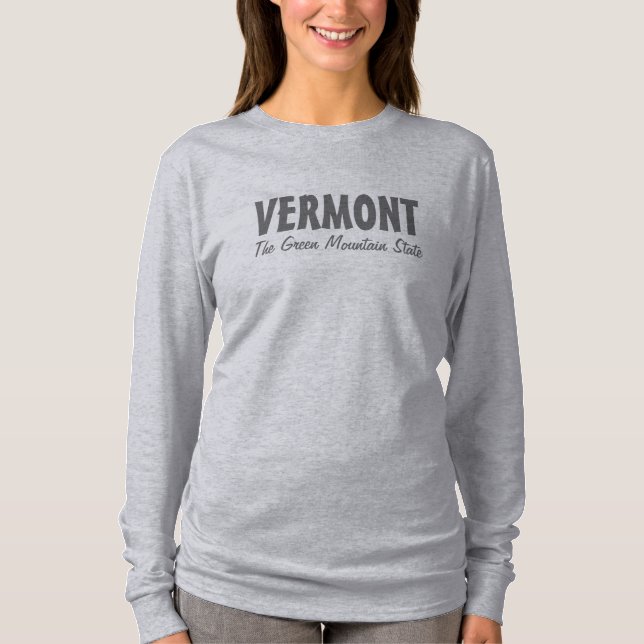 VERMONT-anpassningsbar T Shirt (Framsida)