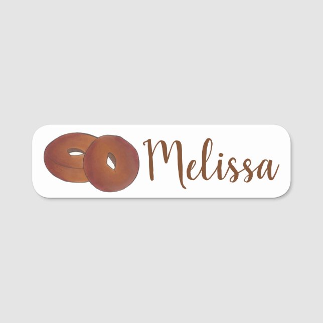 Vermont Apple Cider Donut Pastry Doughnut Namnbricka (Framsida)