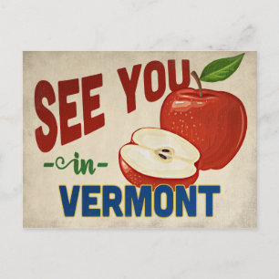 Vermont Apple - Vintage resor Vykort