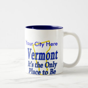 Vermont är det det enda stället som är Två-Tonad mugg
