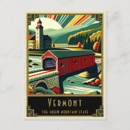 Vermont | Art Deco Vykort