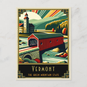 Vermont Art Deco Vykort