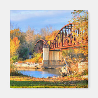 Vermont Autumn Bridge Magnet