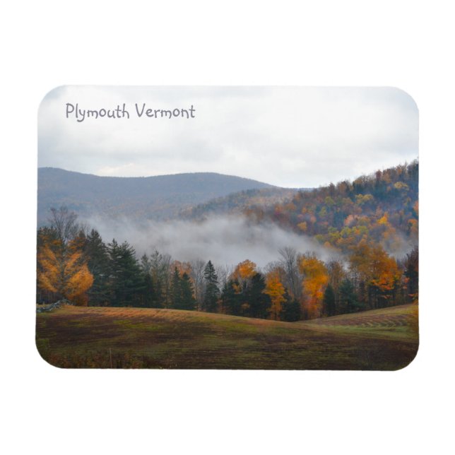 Vermont Autumn Morgon Magnet (Horisontell)