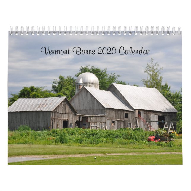 Vermont Barns - 2020 års kalender (Omslag)