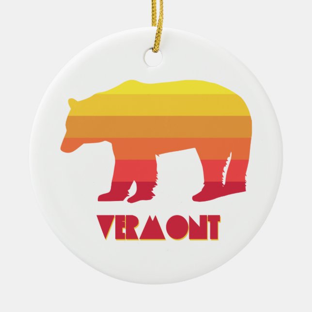 Vermont Bear Julgransprydnad Keramik (Framsidan)