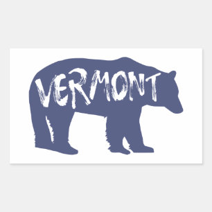 Vermont Bear Rektangulärt Klistermärke