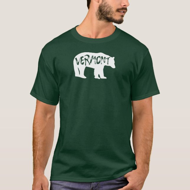 Vermont Bear T Shirt (Framsida)