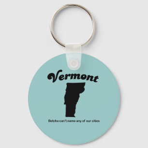 Vermont - Betcha cant namn våra städer Nyckelring