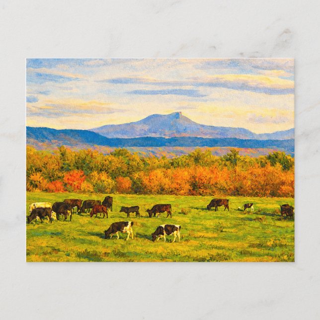 Vermont Camels Hump Postcard Vykort (Framsida)