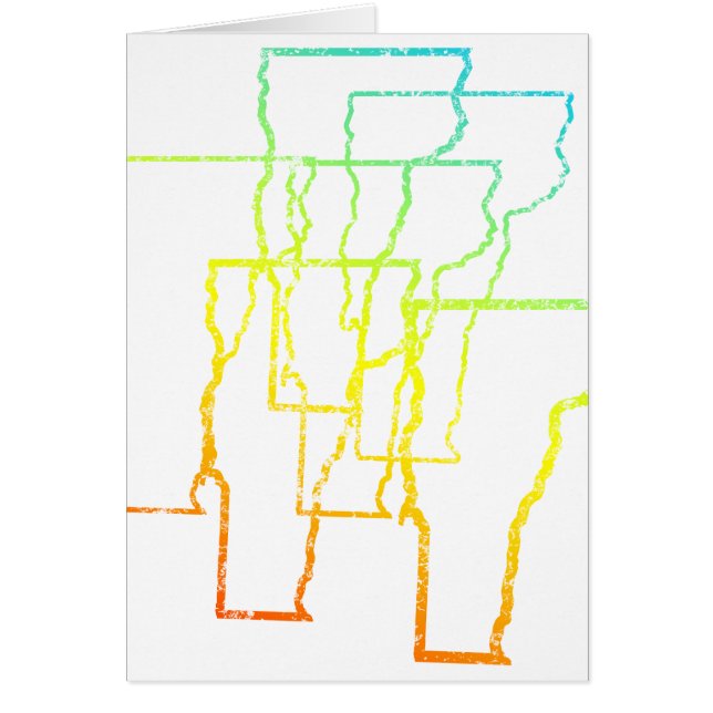 vermont chill-oskärpa hälsningskort (Framsidan)