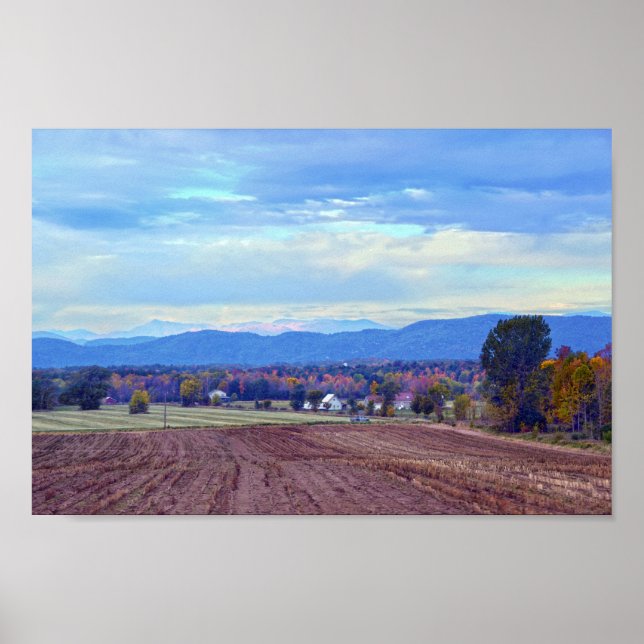 Vermont Countryside in Autumn Poster (Framsidan)