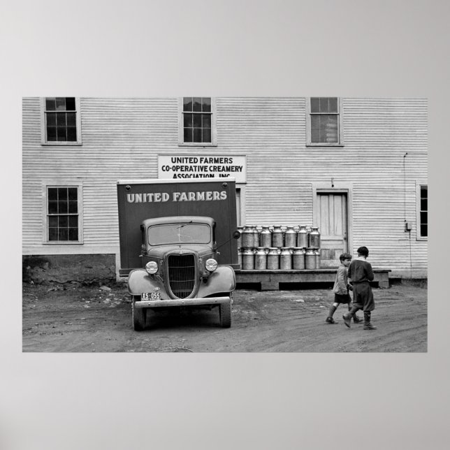 Vermont Dairy Co-op, 1930-talet Poster (Framsidan)