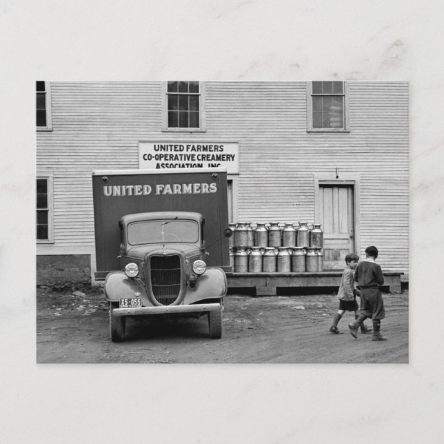 Vermont Dairy Co-op, 1930-talet Vykort (Framsida)