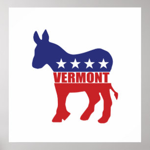 Vermont demokratåsna poster