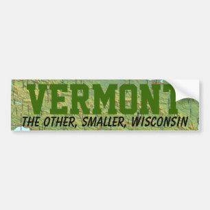 Vermont: Den annan mindre Wisconsin Bildekal