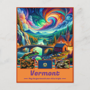 Vermont Enchanted Landscapes Picturesque Vykort