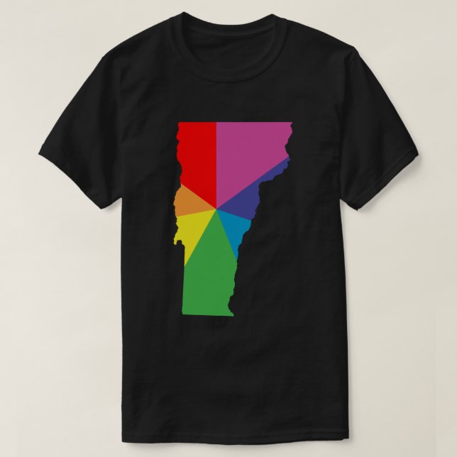 vermont färg sprängning t-shirt (Design framsida)