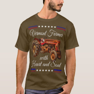 Vermont Farmer Retro T Shirt