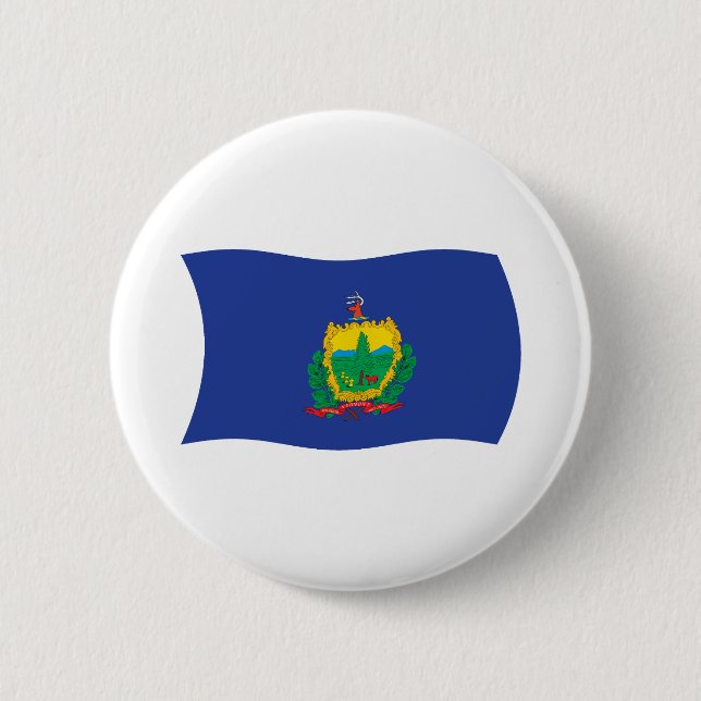 Vermont Flagg Knapp (Framsida)