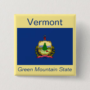 Vermont Flagga-knapp Knapp