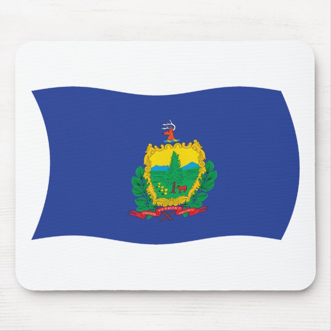 Vermont Flagga Mousepad Musmatta (Framsidan)