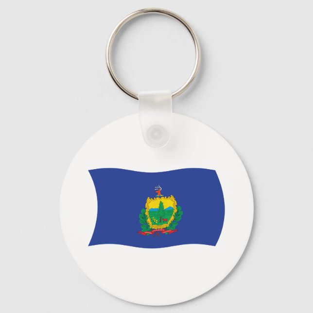 Vermont Flagga Nyckelring (Framsida)